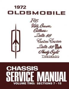 1972 Oldsmobile Service Shop Chassis Repair Manual Set F85 Cutlass 442 NEW