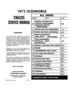 1972 Oldsmobile Service Shop Chassis Repair Manual Set F85 Cutlass 442 NEW