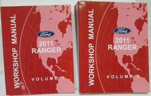 2011 Ford Ranger Pickup Truck Service Shop Repair Manual Set Vol 1 & 2