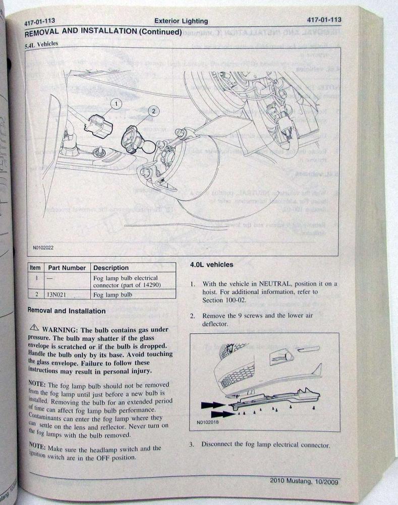 ... Array - 2010 ford mustang gt shelby service shop repair manual set vol  1 u0026 2