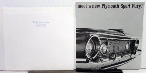 1962 Plymouth Sport Fury ORIGINAL Dealer Sales Brochure & Envelope