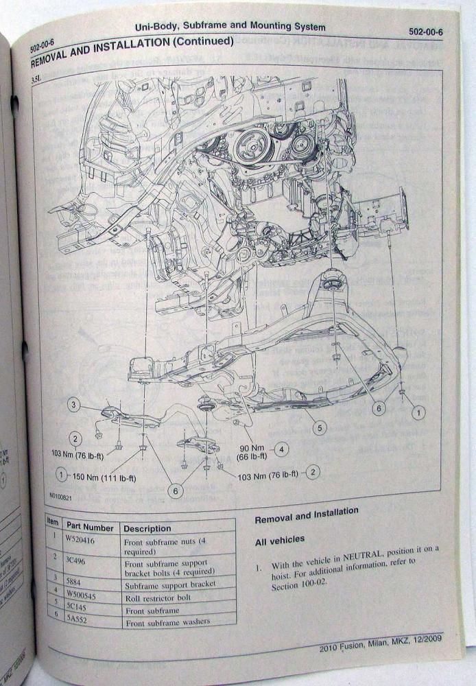 2010 Mercury Milan Engine Diagram