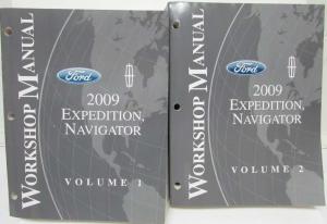 2009 Ford Expedition & Lincoln Navigator Service Shop Repair Manual Set Vol 1&2