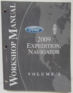 2009 Ford Expedition & Lincoln Navigator Service Shop Repair Manual Set Vol 1&2