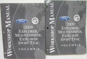 2009 Ford Explorer Sport Trac & Mercury Mountaineer Service Manual Set Vol 1&2