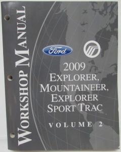 2009 Ford Explorer Sport Trac & Mercury Mountaineer Service Manual Set Vol 1&2