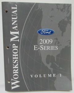 2009 Ford Econoline E-Series Van Service Shop Repair Manual Set Vol 1 & 2