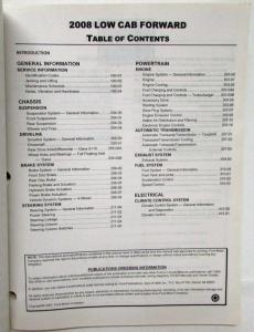 2008 Ford Low Cab Forward Truck Service Shop Repair Manual