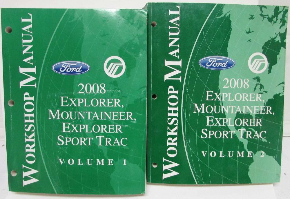 2008 Ford Explorer Sport Trac & Mercury Mountaineer Service Manual Set