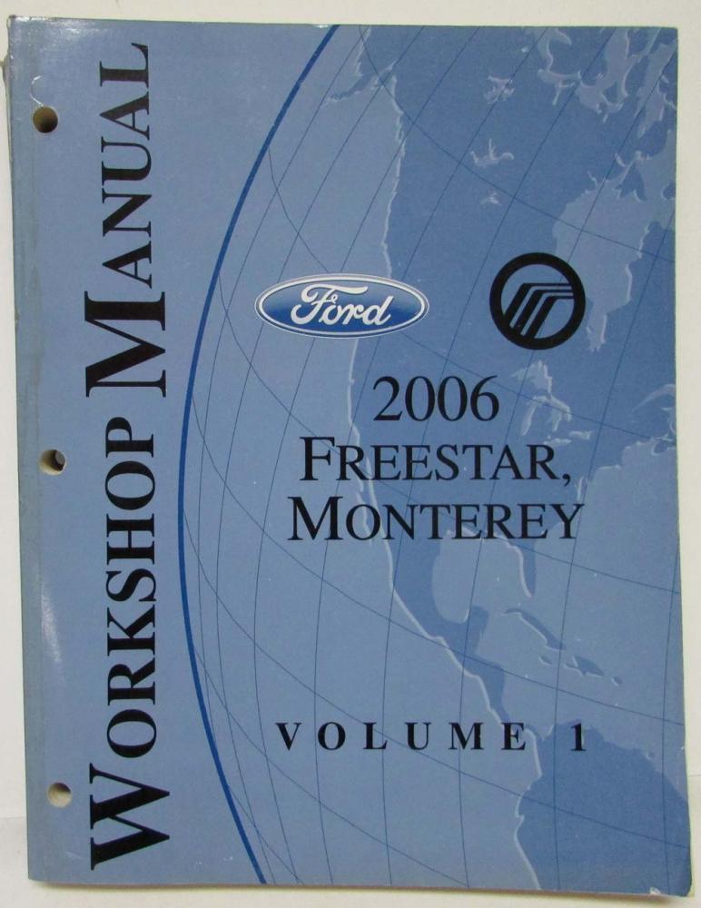 2005 Ford Freestar Mercury Monterey Service Shop Repair Workshop Manual Set