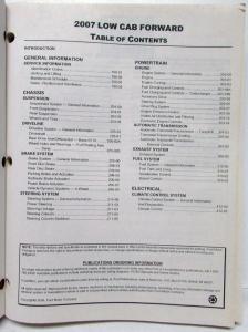 2007 Ford Low Cab Forward Truck Service Shop Repair Manual