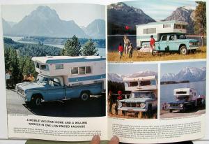 1966 Dodge Truck Dealer Sales Brochure Van Camper RV Motorhome Models