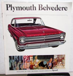 1965 Plymouth Belvedere I II Satellite Convertible Sales Brochure Original