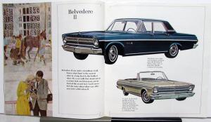 1965 Plymouth Belvedere I II Satellite Convertible Sales Brochure Original