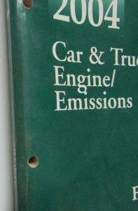 2004 Ford Lincoln Mercury Car & Truck Engine Emissions Facts Book Summary