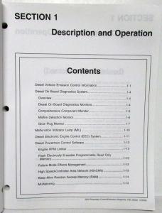 2004 Ford 6.0L Diesel Powertrain Control Emissions Diagnosis Service Manual