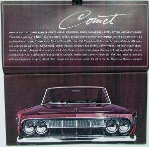 1964 Mercury Comet Sales Brochure Caliente 404 202 Wagon C64 111 Original