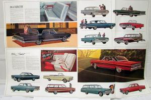 1964 Mercury & Comet Parklane Montery Montclair Wagons Sales Folder 2nd Printing