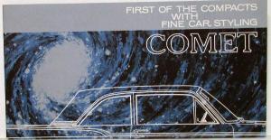 1960 Mercury Comet & Wagon Color Sales Brochure Printed HD White Paper Inside