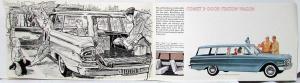 1960 Mercury Comet & Wagon Color Sales Brochure Printed HD White Paper Inside