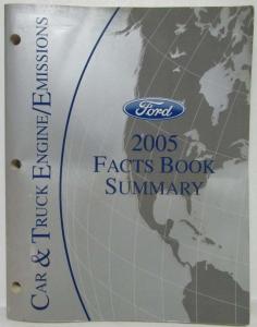 2005 Ford Lincoln Mercury Car & Truck Engine Emissions Facts Book Summary