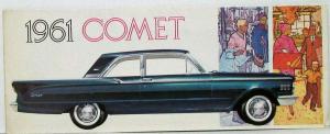 1961 Mercury Comet & Wagon Small Color Sales Folder Original