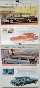 1961 Mercury Colony Park & Commuter Station Wagons Color Sales Folder Original