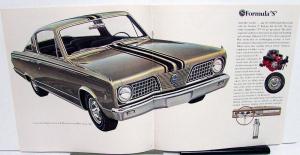 1966 Plymouth Barracuda and Formula S Original Dealer Sales Brochure Large