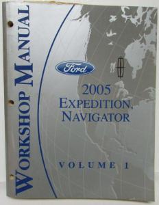 2005 Ford Expedition & Lincoln Navigator Service Shop Repair Manual Set Vol 1&2