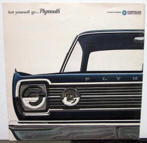 1966 Plymouth Belvedere I II Satellite Original Dealer Sales Brochure Large Orig