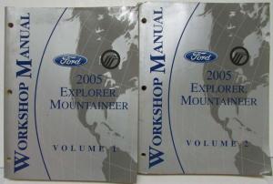 2005 Ford Explorer & Mercury Mountaineer Service Manual Set Vol 1&2