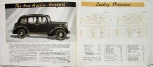 1937 Austin Eighteen Tri-fold Sales Brochure