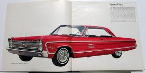 1966 Plymouth Fury I II III Sport Original Color Dealer Sales Brochure