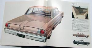 1966 Plymouth Fury I II III Sport Original Color Dealer Sales Brochure