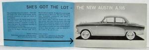 1956 Austin Move Over For Exciting New A105 Small Sales Brochure
