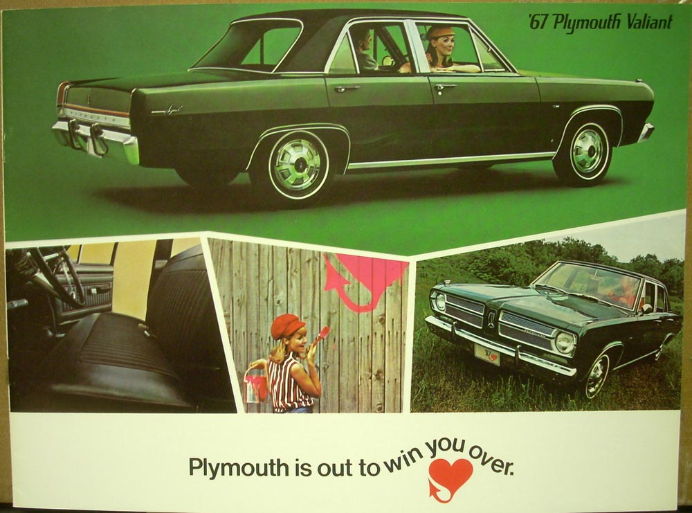 1967 Plymouth Valiant 100 200 Signet Original Color Dealer Sales Brochure
