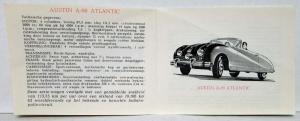 1950-1959 Austin A-Series Sales Brochure Includes Truck - Dutch Text