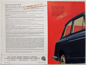 1959 Brand Sparkling New the Big Austin A40 Sales Folder