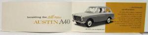 1959-1964? Austin Heralding the All-New A40 for US Market Sales Brochure