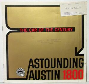 1966 Austin 1800 Car of the Century Sales Folder Brochure - Australian