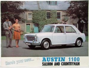 1967 Austin Here Is Your New 1100 Saloon and Countryman Sales Brochure