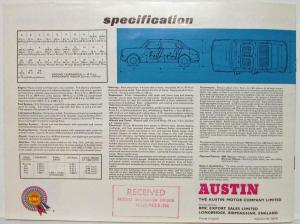 1967 Austin BMC presents the new 1800 Sales Brochure