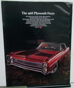 1968 Plymouth Fury I II III Sport VIP Suburban Wagons Sales Brochure Original