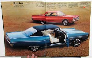 1968 Plymouth Fury I II III Sport VIP Suburban Wagons Sales Brochure Original