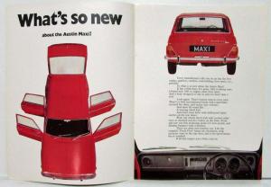 1970 Austin What Is So New About the Maxi Sales Brochure