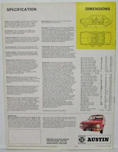 1970 Austin What Is So New About the Maxi Sales Brochure