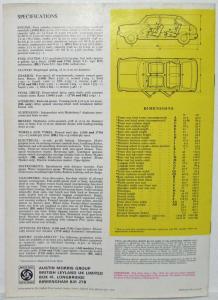 1973 Austin Maxi 1500 1750 & the New HL Sales Brochure - UK Market