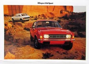 1974 Austin Allegro Sales Folder - UK Market