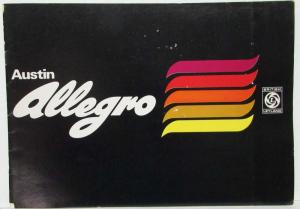 1974-1975 Austin Allegro Sales Brochure with 4 Loose Sales Folders - French Text