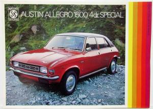 1974-1975 Austin Allegro Sales Brochure with 4 Loose Sales Folders - French Text